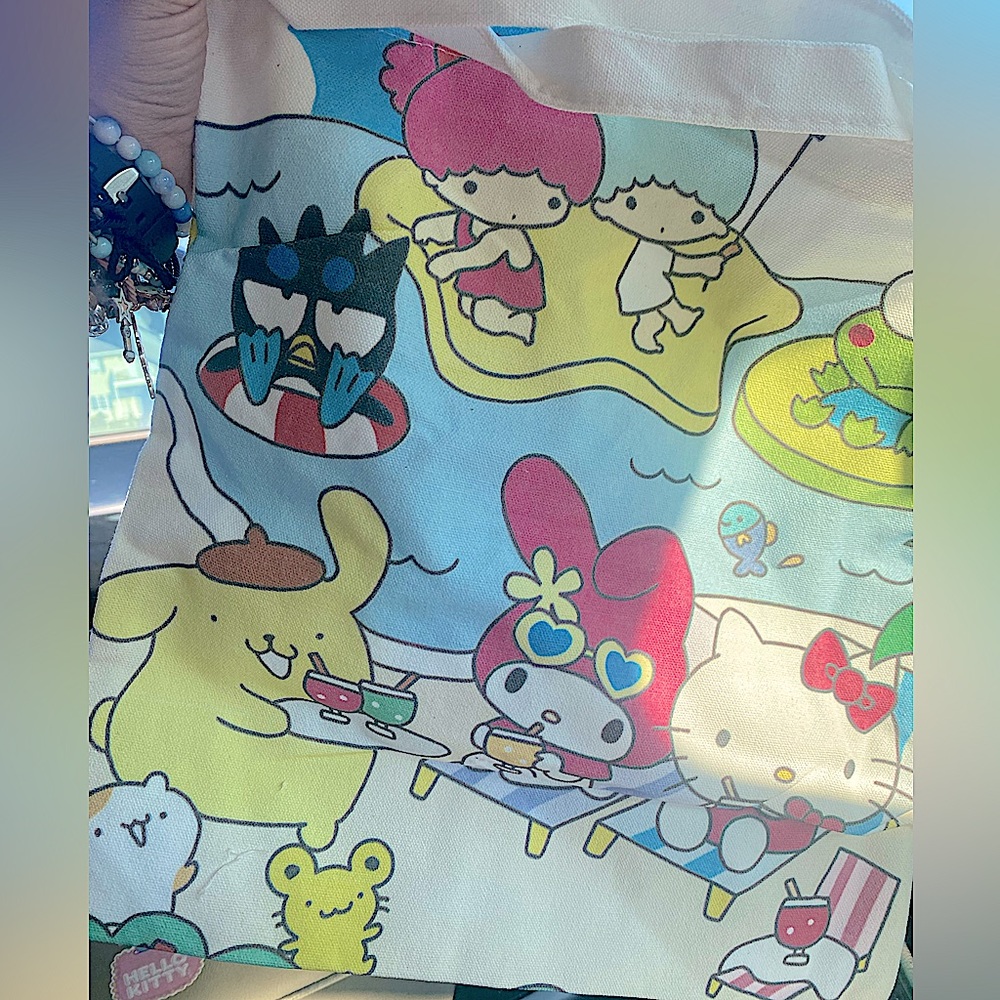Sanrio family canvas tote